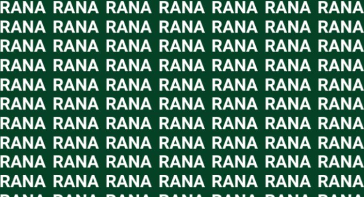 Solo una persona astuta puede encontrar la palabra 'Rama' en menos de 10 segundos