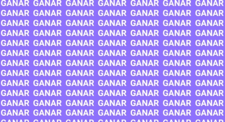 Sólo una vista de halcón puede encontrar la palabra 'GALÁN' en menos de 10 segundos