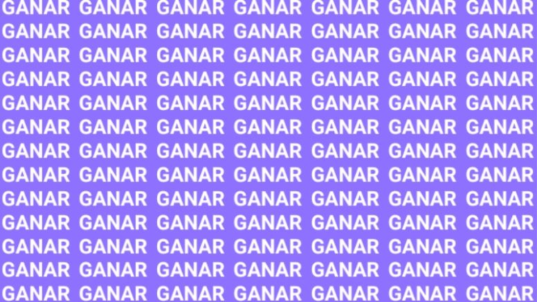 Sólo una vista de halcón puede encontrar la palabra 'GALÁN' en menos de 10 segundos