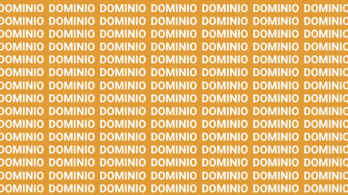 Solo una mente muy brillante puede encontrar la palabra 'Domingo' en menos de 10 segundos