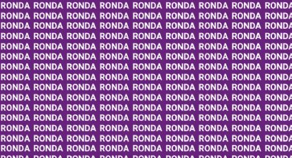 Solo una vista de halcón puede encontrar la palabra "Ronca" en menos de 10 segundos