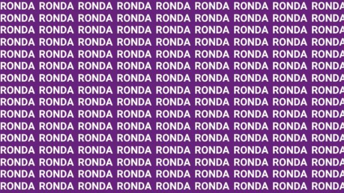 Solo una vista de halcón puede encontrar la palabra "Ronca" en menos de 10 segundos