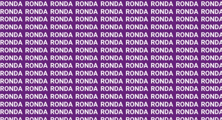 Solo una vista de halcón puede encontrar la palabra "Ronca" en menos de 10 segundos