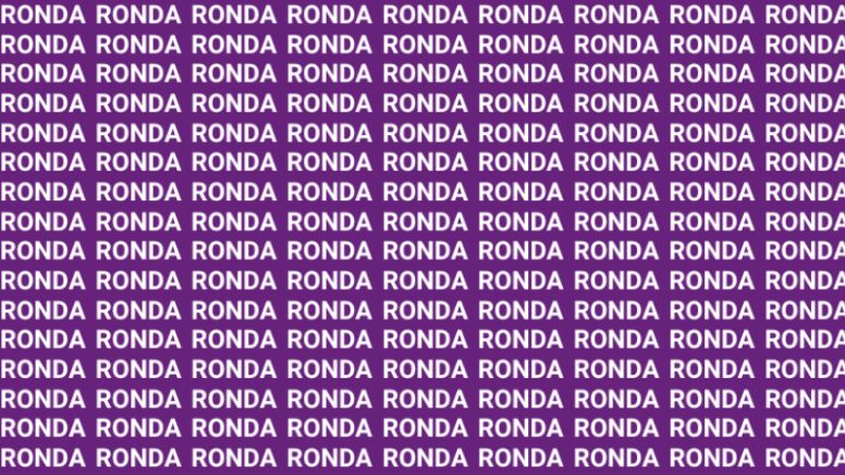 Solo una vista de halcón puede encontrar la palabra "Ronca" en menos de 10 segundos
