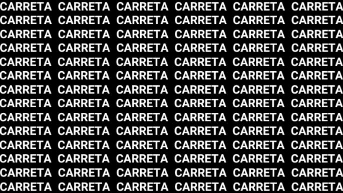 Solo una vista entrenada puede encontrar la palabra 'Carrera' en menos de 10 segundos