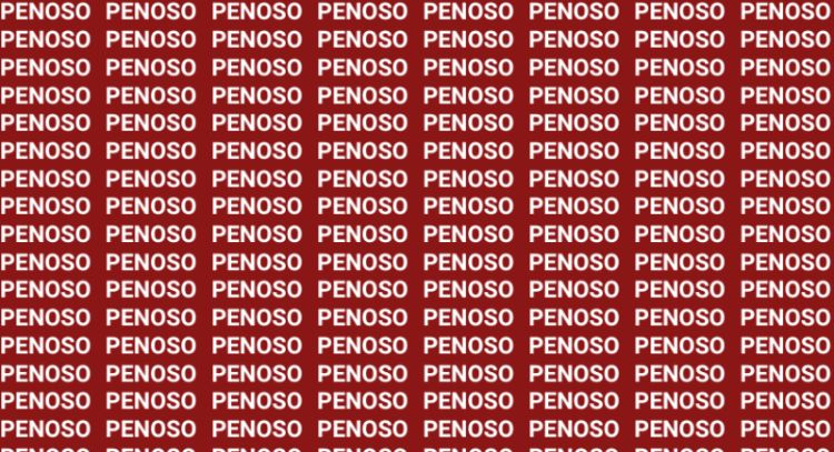 Sólo una mirada experta puede encontrar la palabra 'Pecoso' en menos de 10 segundos