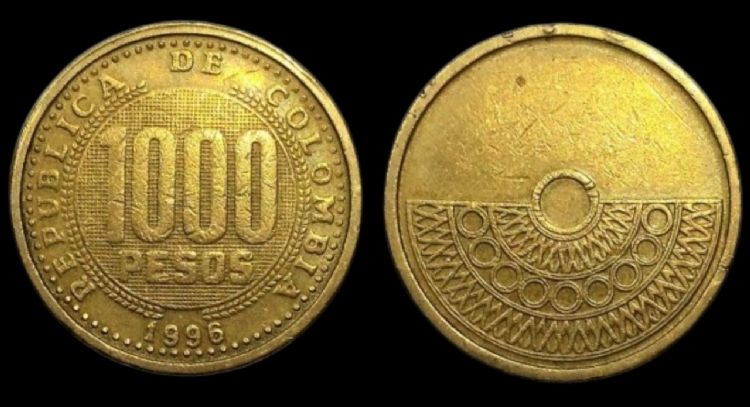 Entregan hasta 42,000 pesos por esta moneda colombiana de 1000 pesos