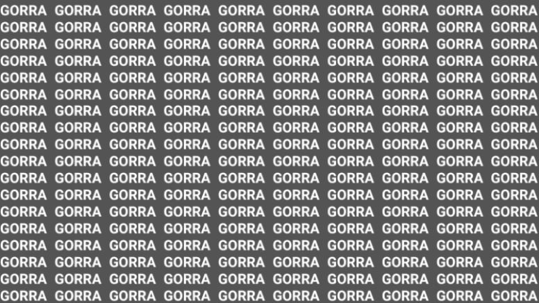 Solo una vista de águila puede encontrar la palabra "Garra" en menos de 5 segundos