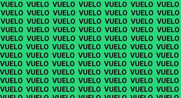 Solo una persona muy inteligente puede encontrar la palabra 'DUELO' en menos de 10 segundos