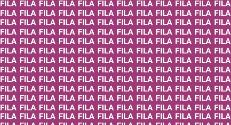 Sólo la mente de un verdadero maestro puede encontrar la palabra 'Fina' en menos de 10 segundos