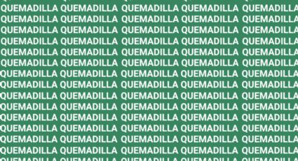 Solo una persona muy audaz puede encontrar la palabra 'Quesadilla' en menos de 10 segundos