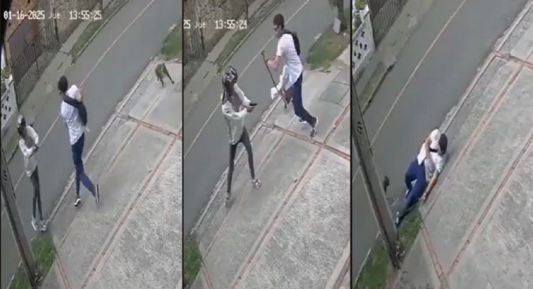 Balacera en Chapinero: el momento exacto donde un hombre recibió tres impactos de bala tras oponerse a un atraco.