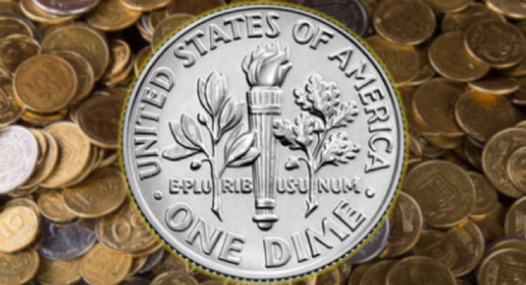 Entregan más de 800 mil euros al dueño de esta moneda de 10 centavos de dólar