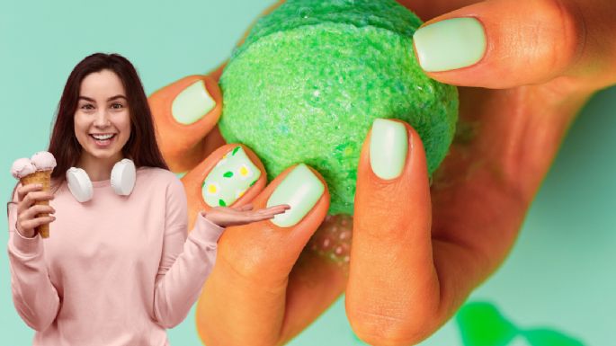 Ni “ombré”, ni tonos mate: las “uñas helado” son la nueva tendencia de 2025