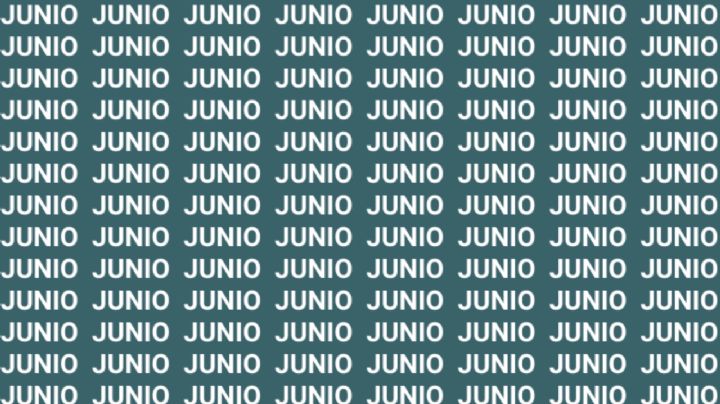 Sólo la mente de un maestro puede encontrar la palabra 'Julio' en menos de 10 segundos