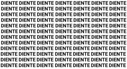 Solo la mente de un genio puede encontrar la palabra 'Siente' en menos de 10 segundos