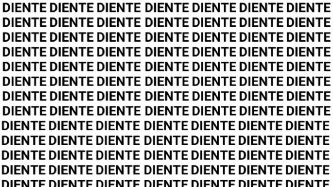 Solo la mente de un genio puede encontrar la palabra 'Siente' en menos de 10 segundos