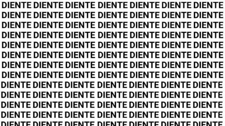 Solo la mente de un genio puede encontrar la palabra 'Siente' en menos de 10 segundos