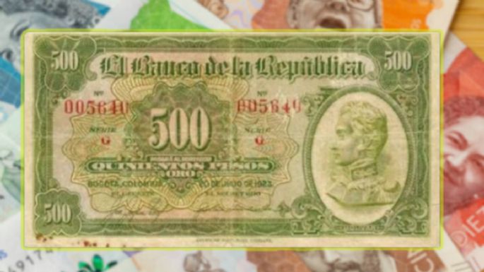 Entregan más de 300 millones de pesos por este antiguo y codiciado billete de 500 pesos colombianos