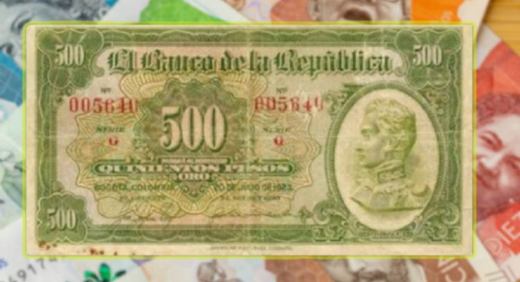 Entregan más de 300 millones de pesos por este antiguo y codiciado billete de 500 pesos colombianos
