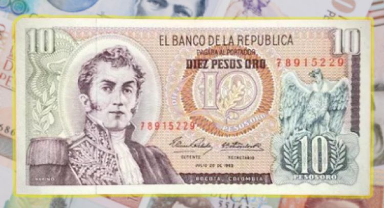 Entregan más de 9 millones de pesos por este antiguo y codiciado billete de 10 pesos colombianos