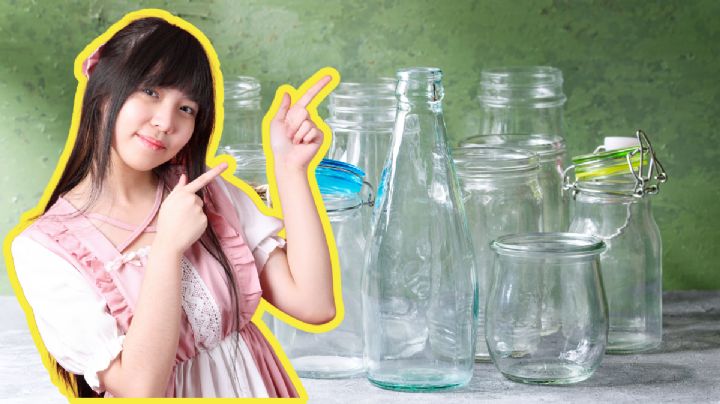 Reutiliza las botellas vacías de vidrio y transformarlas en una pieza muy original para tu hogar