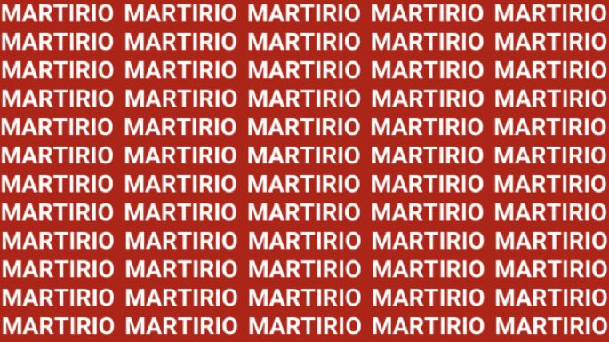 Solo una vista de águila puede encontrar la palabra "Martillo" en menos de 10 segundos