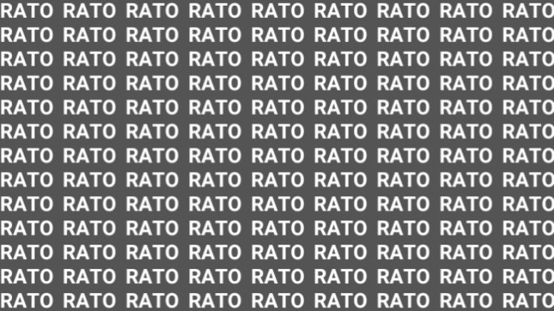 Solo una mente muy brillante puede encontrar la palabra 'RARO' en menos de 10 segundos