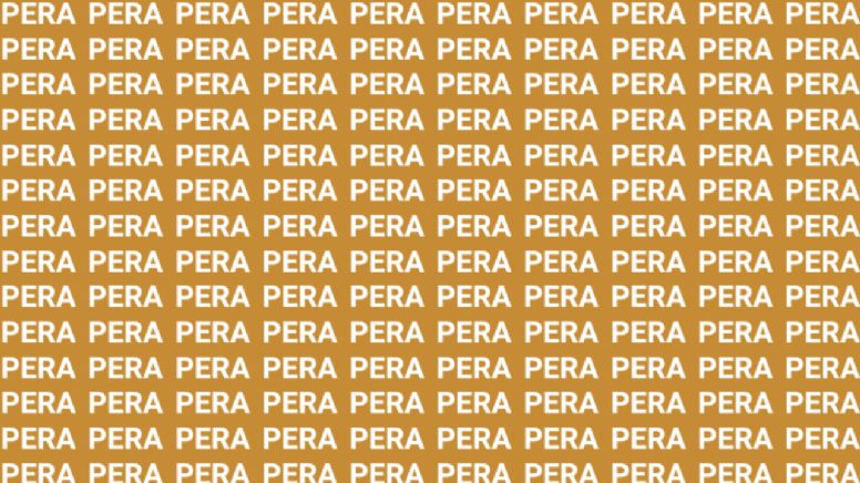 Sólo una vista de halcón puede encontrar la palabra 'PENA' en menos de 5 segundos