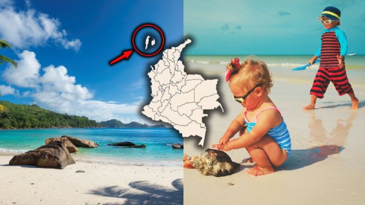 La playa colombiana de arena blanca y agua cristalina que es perfecta para ir con niños