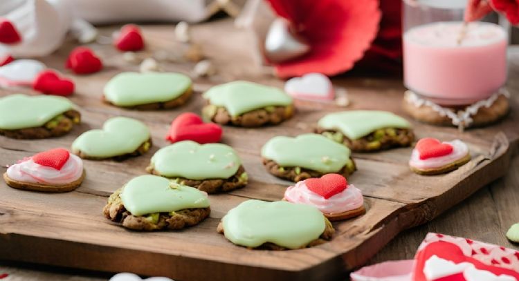 Galletas de pistacho y chocolate, aprende a hacer esta exquisita receta ideal para sorprender a tu amor en San Valentín