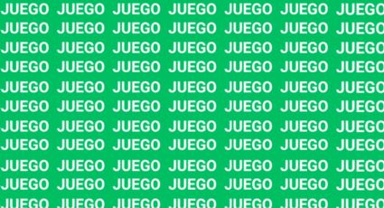 Sólo una mente muy inteligente puede encontrar la palabra 'Juzgo' en menos de 10 segundos