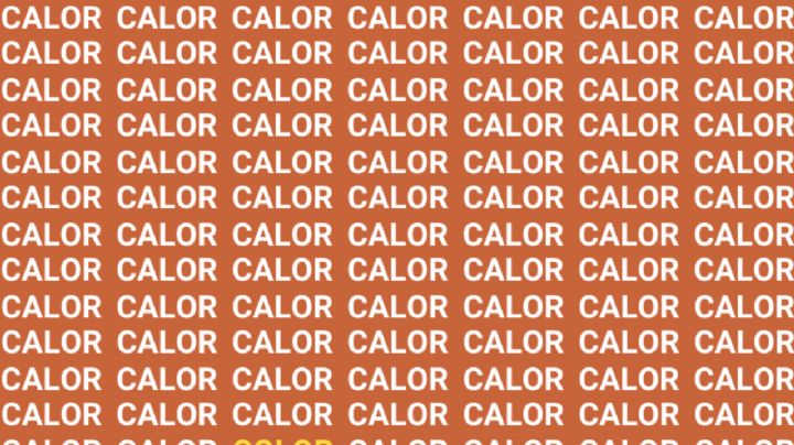 Solo la mente de un maestro puede encontrar la palabra 'Color' en menos de 10 segundos