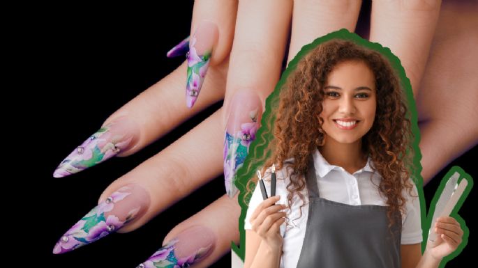 Descubre el secreto de las uñas florales: el arte que transformará tu manicura