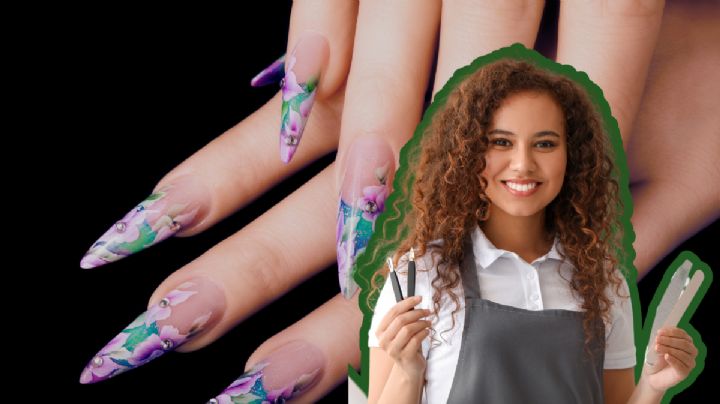 Descubre el secreto de las uñas florales: el arte que transformará tu manicura