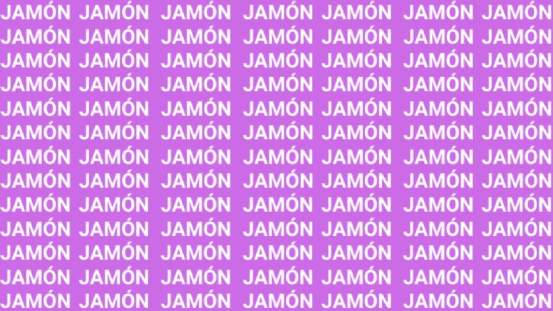Sólo la mente de un genio puede encontrar la palabra 'JABÓN' en menos de 10 segundos