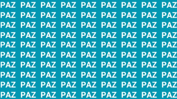 Solo una vista de águila puede encontrar la palabra "Pez" en menos de 10 segundos