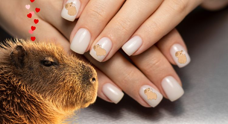 Ni francesas ni stiletto: la manicura inspirada en capibaras que causa furor