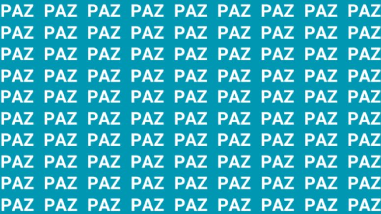 Solo una vista de águila puede encontrar la palabra "Pez" en menos de 10 segundos