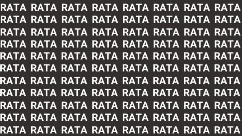 Sólo una mirada experta puede encontrar la palabra 'Pata' en menos de 10 segundos