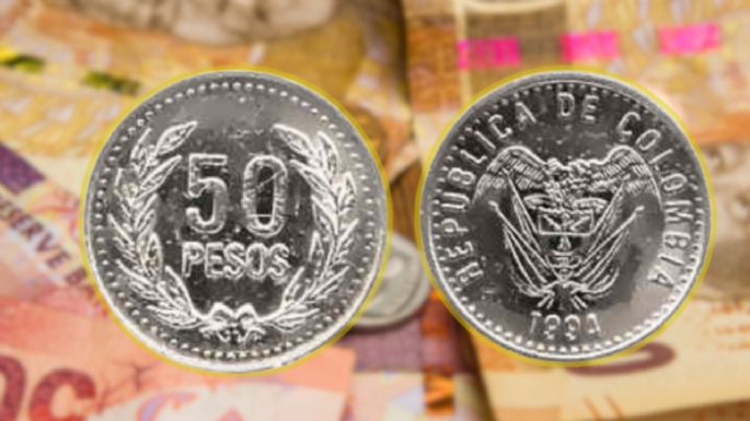 Entregan hasta $60,000 pesos por esta antigua y coqueta moneda de 50 pesos colombianos