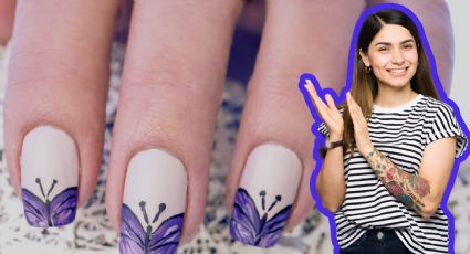 El diseño de manicura con mariposas que domina las tendencias de febrero 2025