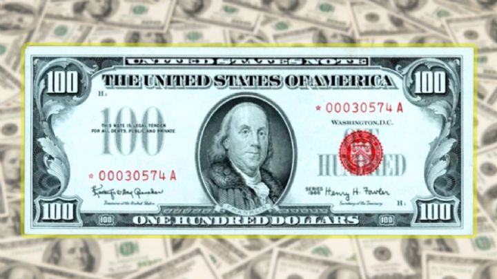 Entregan más de 600 mil dólares al propietario de este codiciado billete de 100 dólares