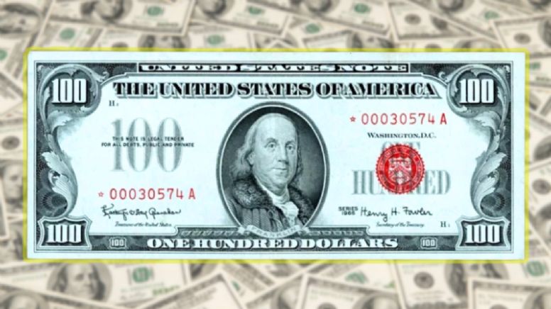 Entregan más de 600 mil dólares al propietario de este codiciado billete de 100 dólares
