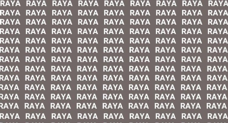 Sólo la mente de alguien muy listo puede encontrar la palabra 'RAYO' en menos de 10 segundos