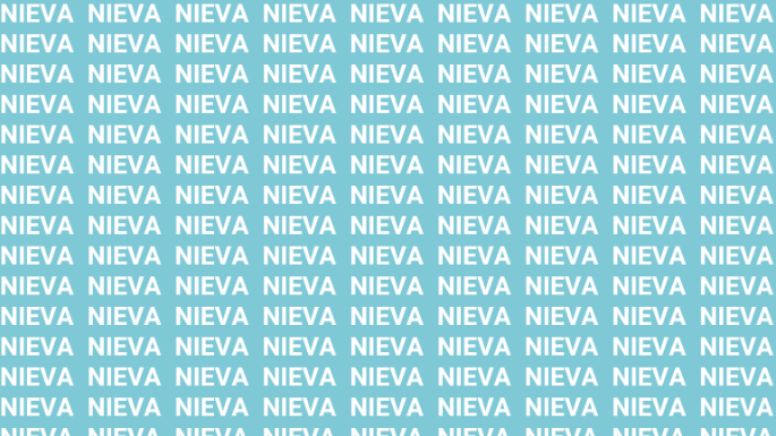 Sólo una vista de halcón puede encontrar la palabra 'Nieve' en menos de 10 segundos