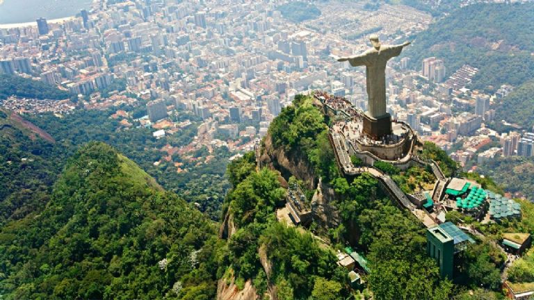 imagen de rio de janeiro con el cristo