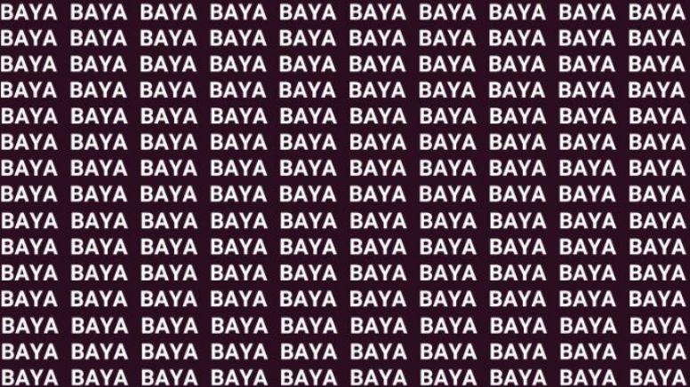 Solo una mente maestra puede encontrar la palabra 'Vaya' en menos de 10 segundos