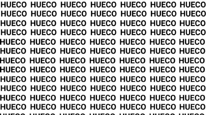 Solo una vista privilegiada puede encontrar la palabra "HUEVO" en menos de 10 segundos