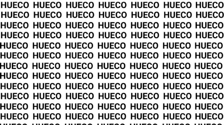 Solo una vista privilegiada puede encontrar la palabra "HUEVO" en menos de 10 segundos